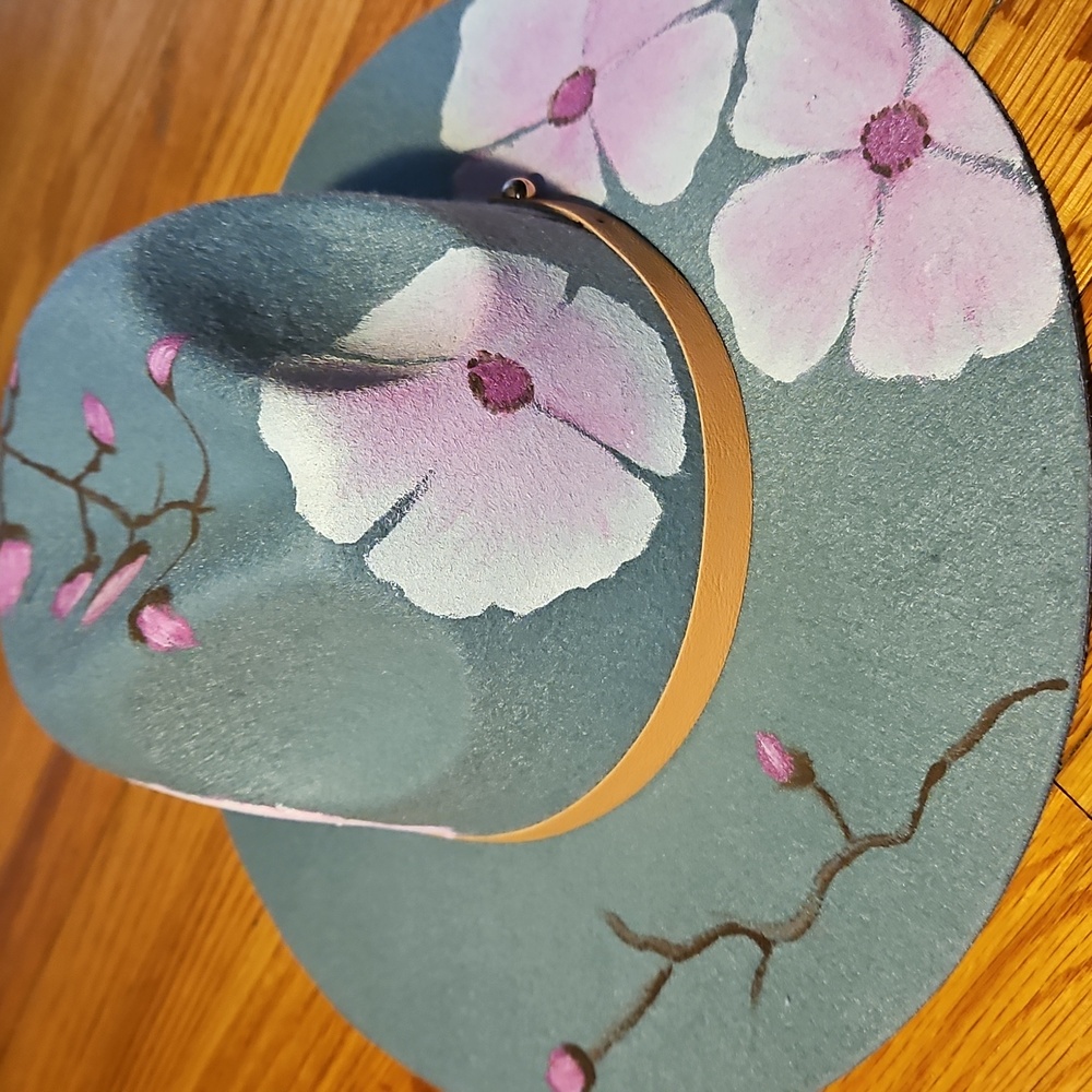 Hand painted Felt Hat